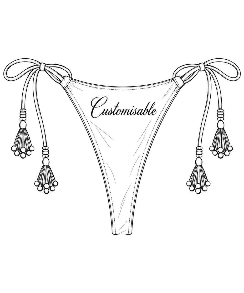 Customisable Bridal Secret Bra & Panty Set | Write Your Own