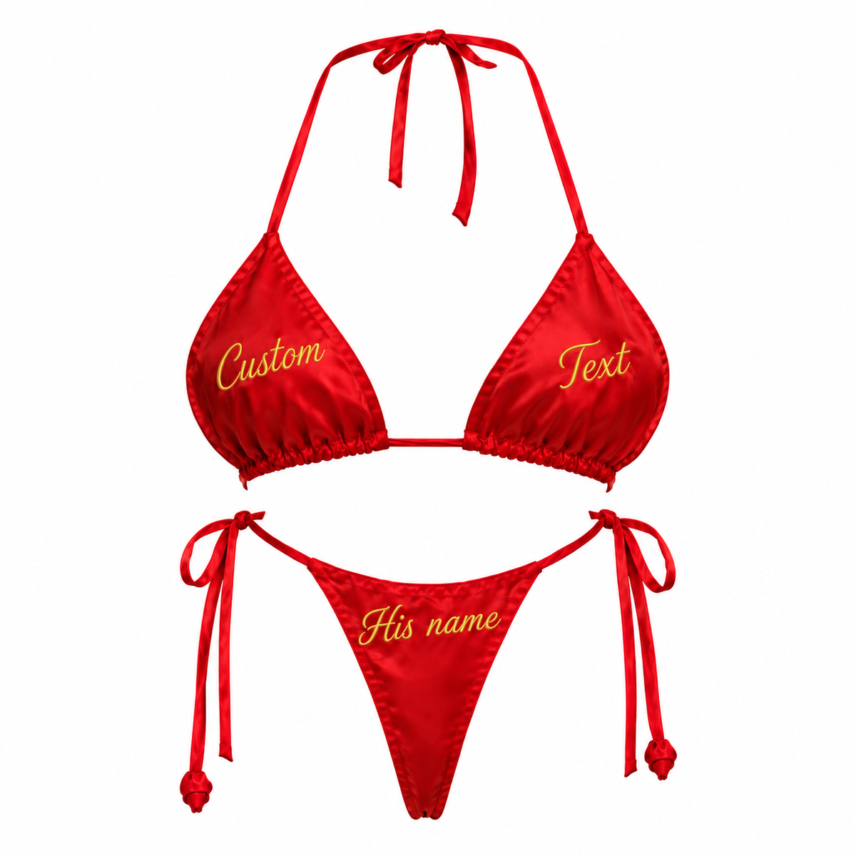 Customisable Bridal Secret Bra & Panty Set | Write Your Own