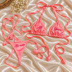 Customisable Bridal Secret Bra & Panty Set | Write Your Own